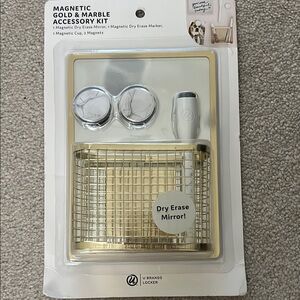 U Brands Gold and Marble Magnetic Accessory Kit